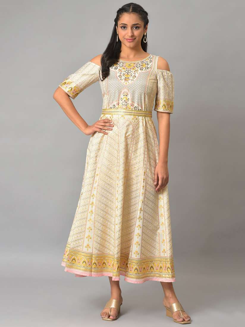 Cold shoulder ethnic wear clearance