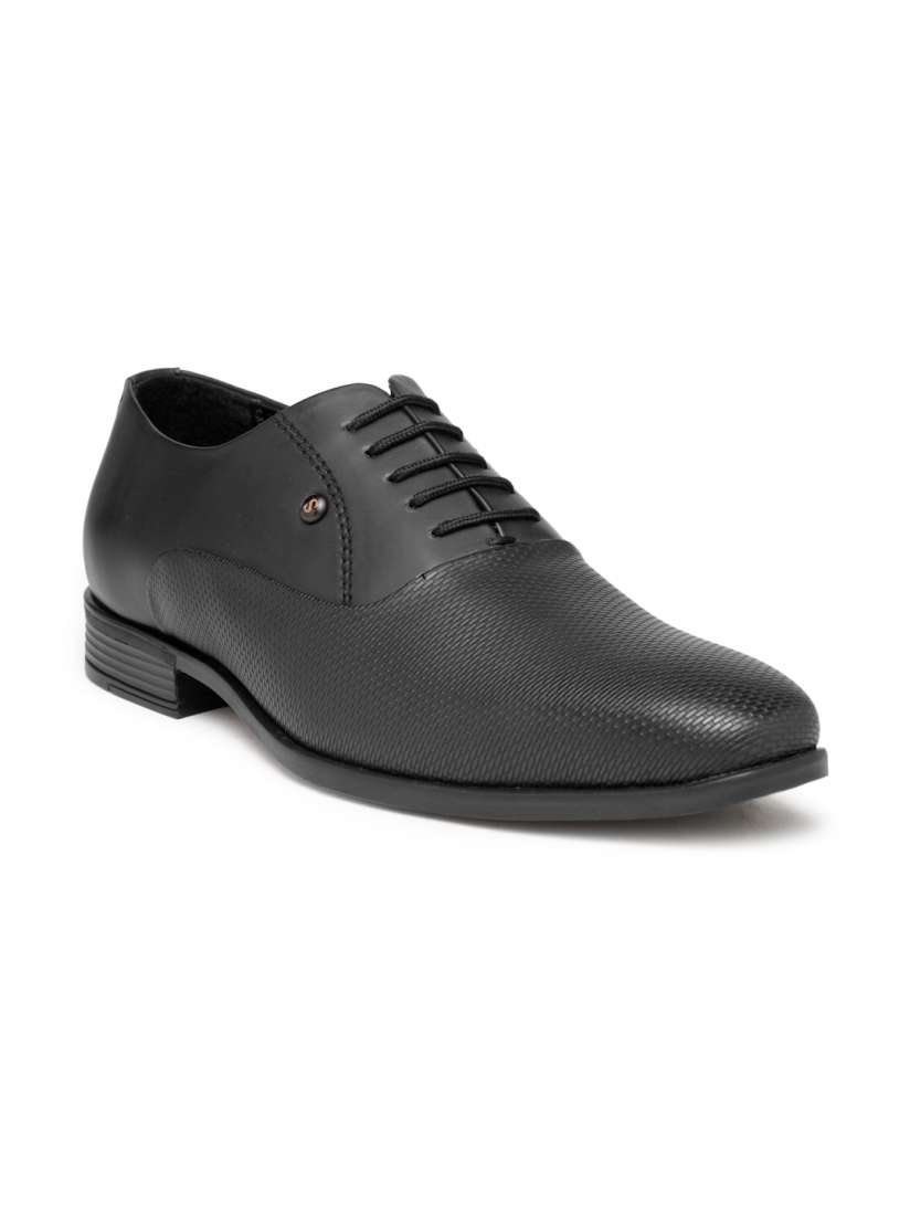 Buy San Frissco Men Black Textured Formal Oxfords Formal Shoes for Men 2152784 Myntra