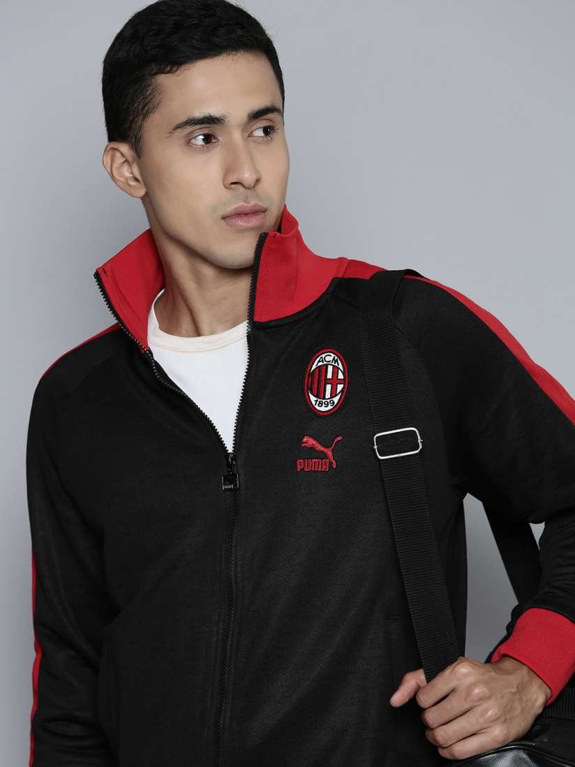 Buy Puma Colourblocked A.C Milan FtblHeritage T7 Track Bomber Jacket Jackets for Men 21532490 Myntra
