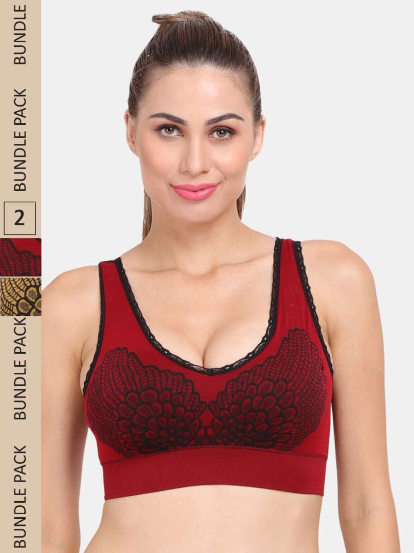 Buy Amour Secret Pack of 2 Anti Odour Sports Bra Lightly Padded Bra for Women 21534076 Myntra