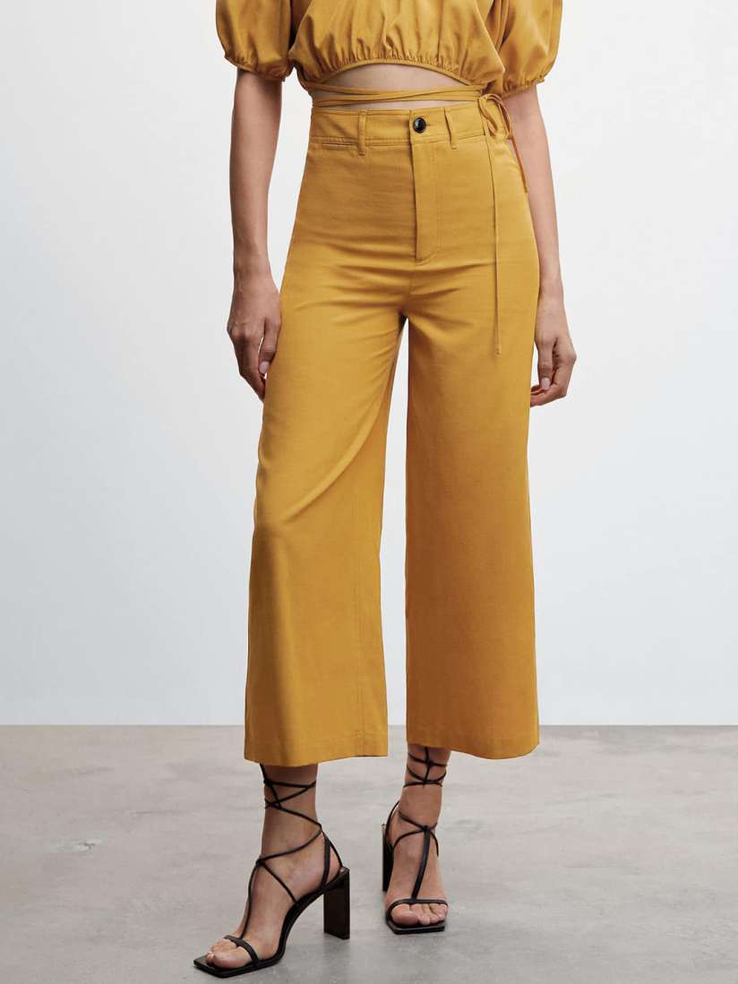 Buy MANGO Women High Rise Trousers Trousers for Women 21537572 Myntra