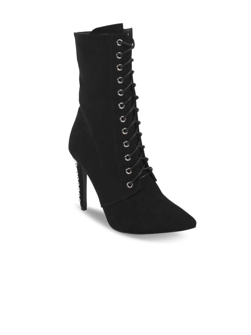 Truffle collection pointed heeled boots top