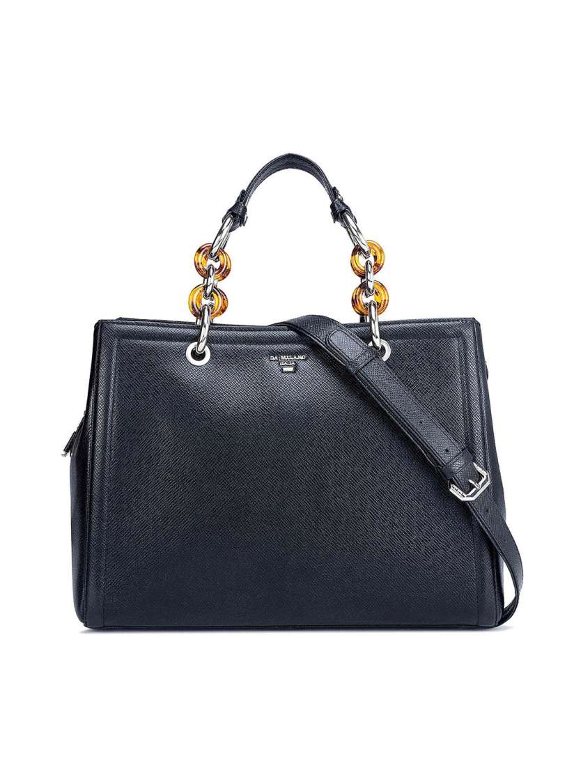 Buy Da Milano Leather Oversized Structured Handheld Bag Handbags for Women 21543234 Myntra