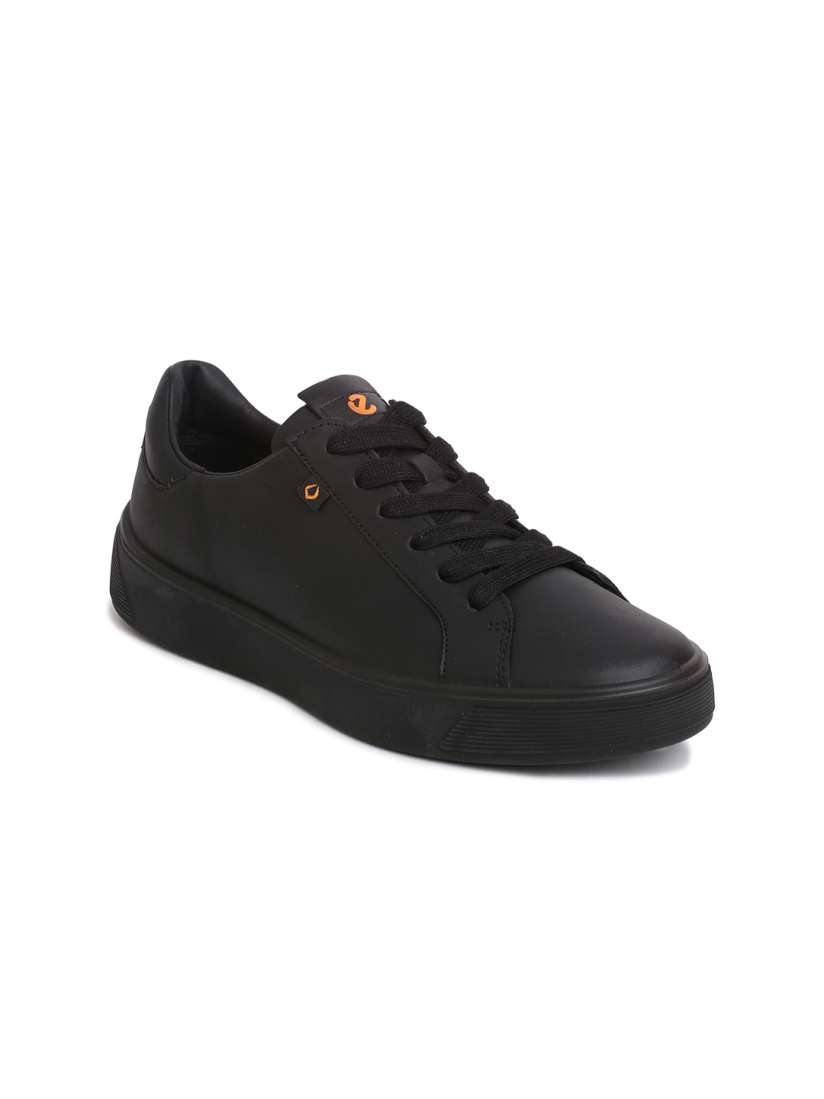 Buy ECCO Womens Street Tray Plus Black Leather Extra Wide Sneakers Casual Shoes for Women 21547264 Myntra