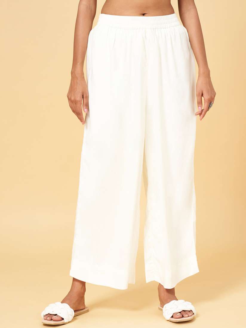 Buy RANGMANCH BY PANTALOONS Women Cropped Ethnic Palazzos Palazzos for Women 21548266 Myntra