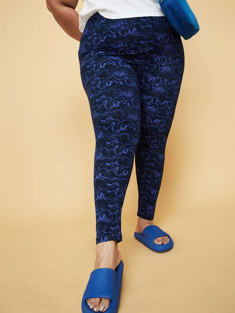 Printed Leggings Plus Size Ankle Length Leggings Flits Girls Ankle - Main Image