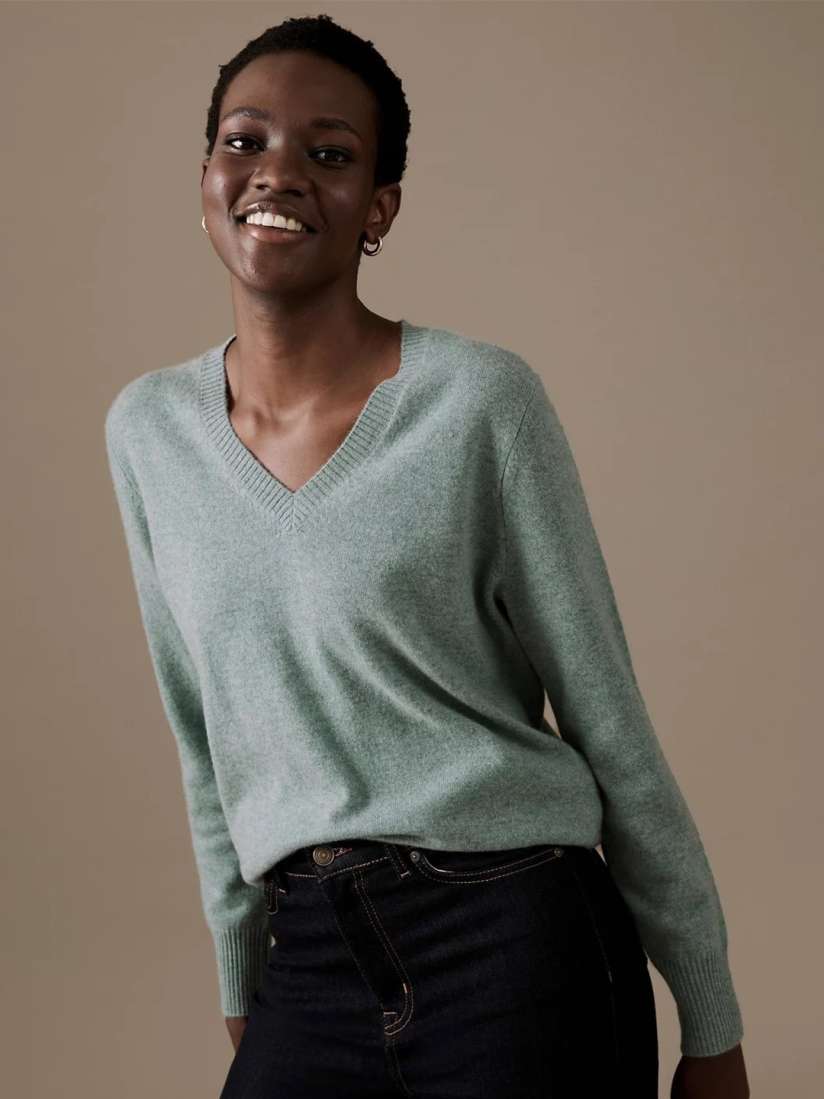 Gray pullover sweater women's top