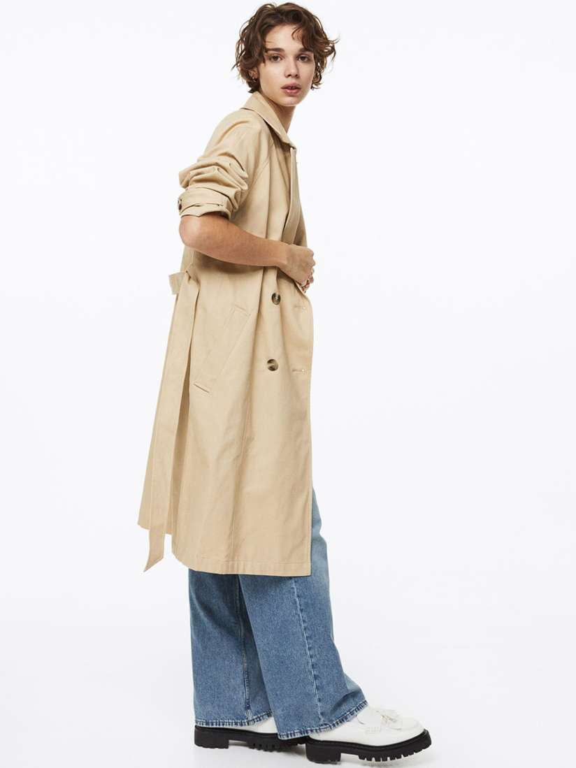 Denim trench coat h&m top