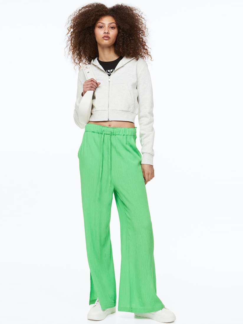 Buy H M Women Crepe Pull On Trousers Trousers for Women 21559810 Myntra