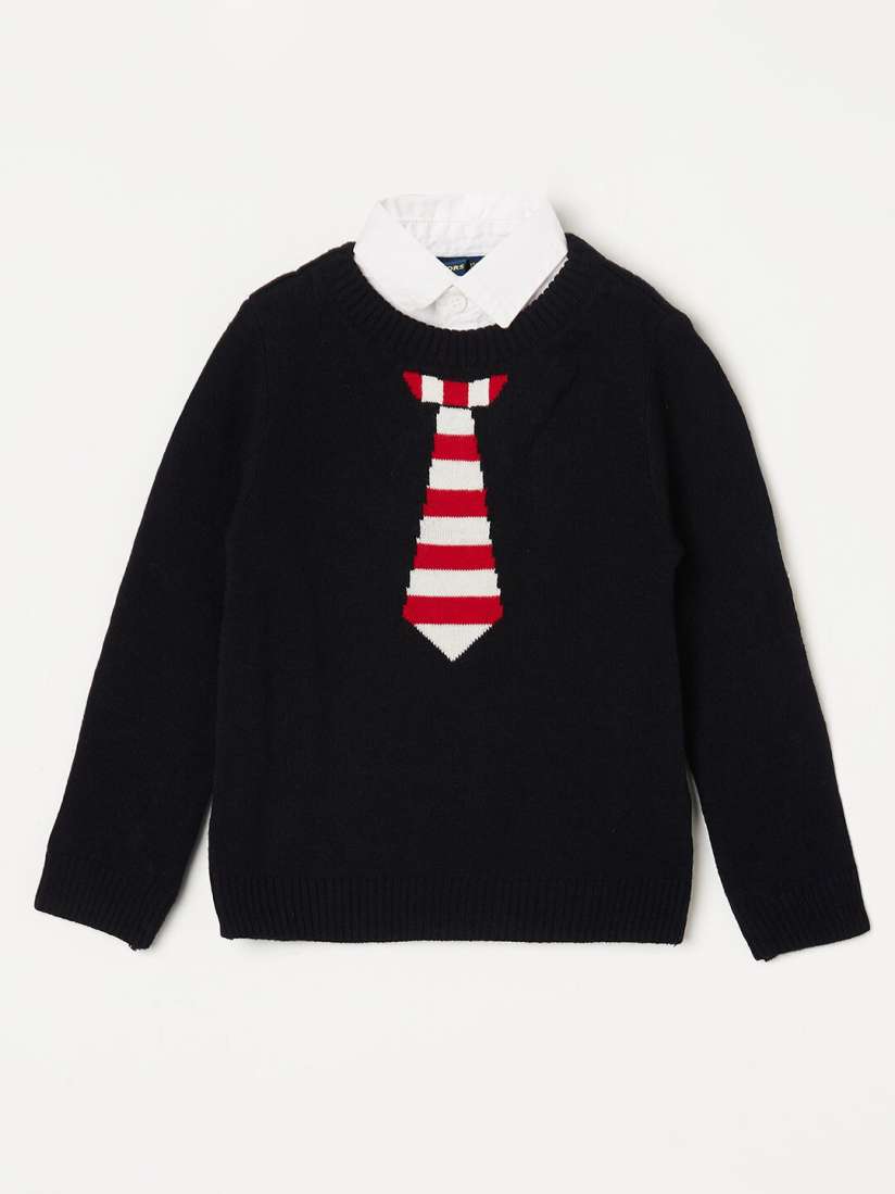 Buy Juniors by Lifestyle Boys Self Design Acrylic Pullover Sweater Sweaters for Boys 21563586 Myntra