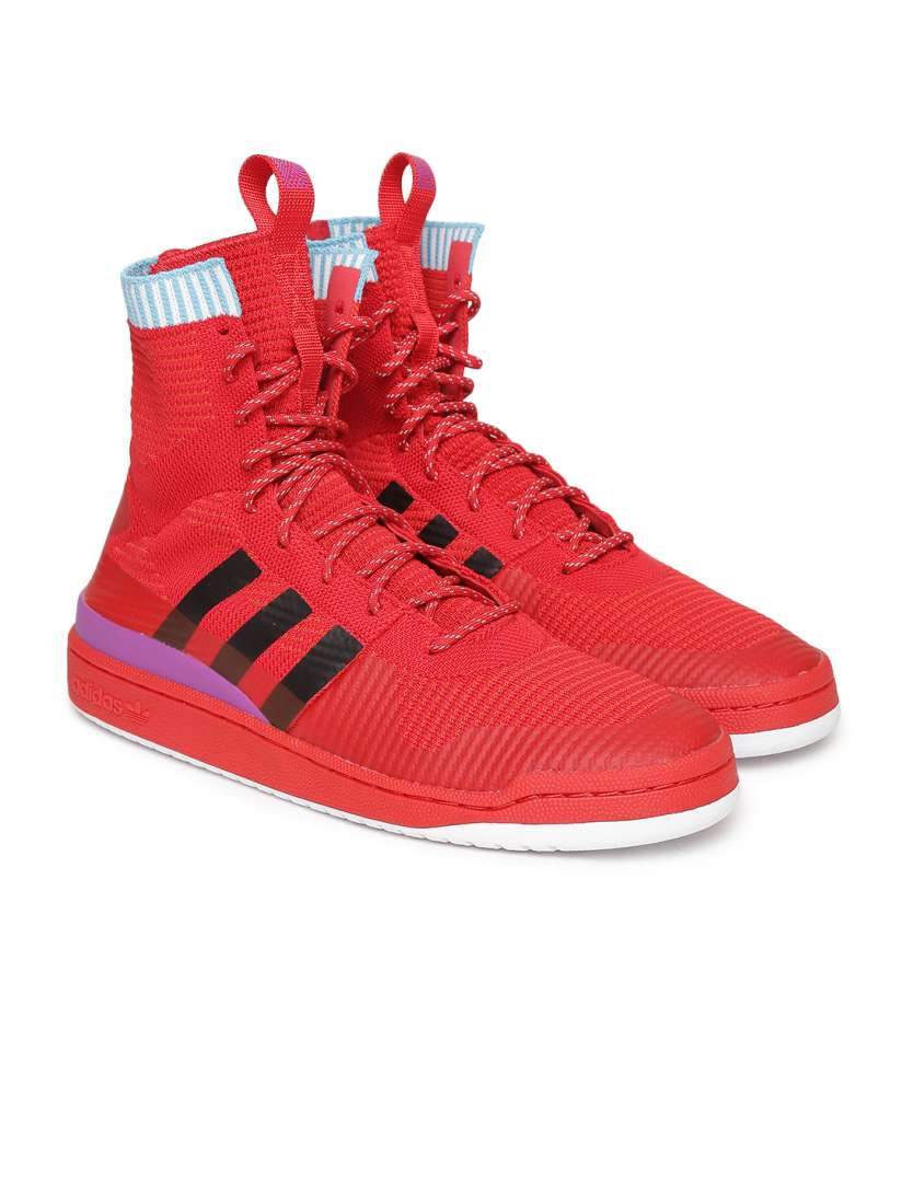 Buy ADIDAS Originals Men Red Solid High Top FORUM WINTER Prime Knit Sneakers Casual Shoes for Men 2157416 Myntra