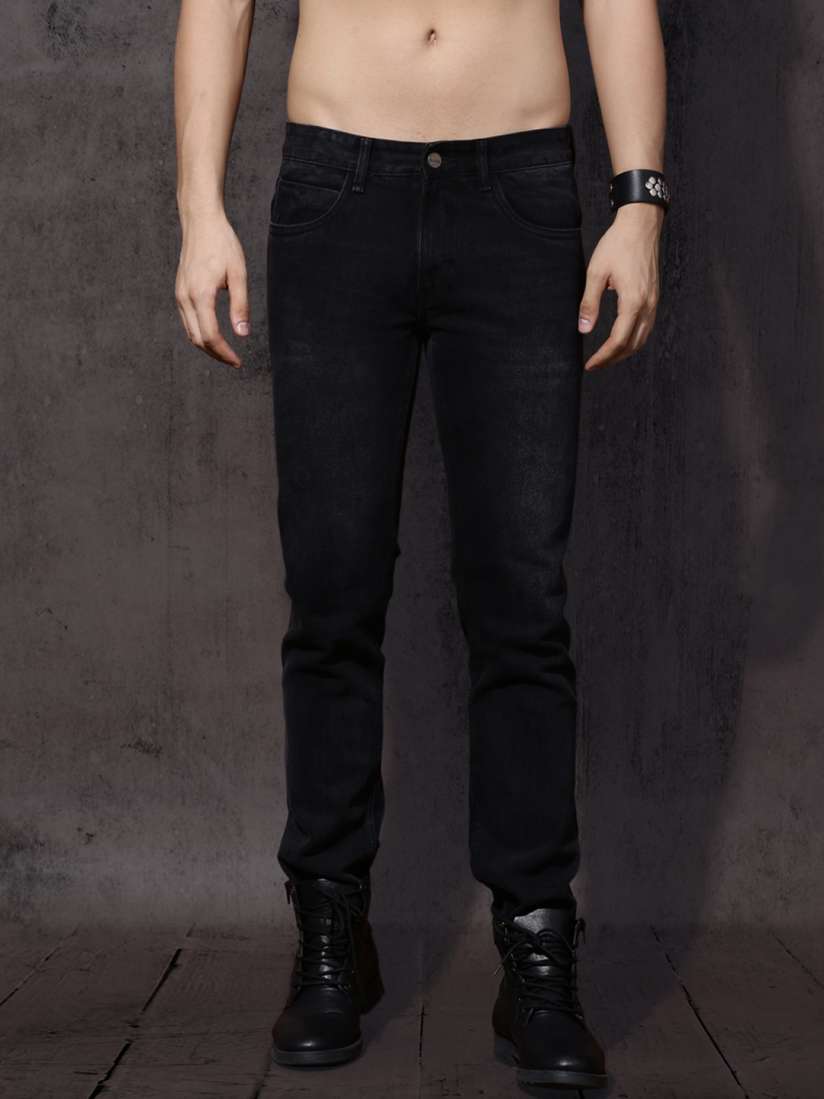 Black jeans on myntra top