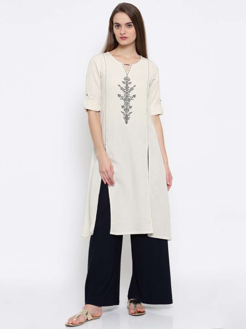 Global desi off white kurta discount