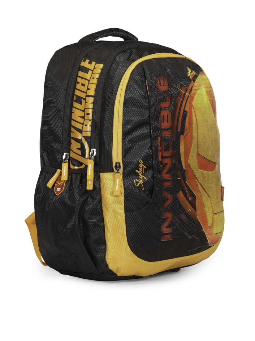Buy Skybags Unisex Black Yellow MARVEL PLUS IRON MAN Graphic Backpack Backpacks for Unisex 2160847 Myntra