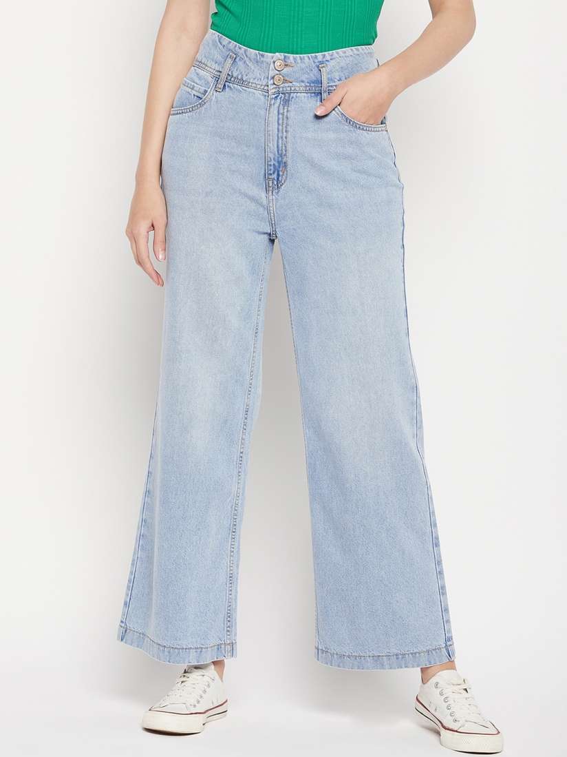 Buy Madame Women Cotton Relaxed Fit Light Fade Jeans Jeans for Women 21615074 Myntra