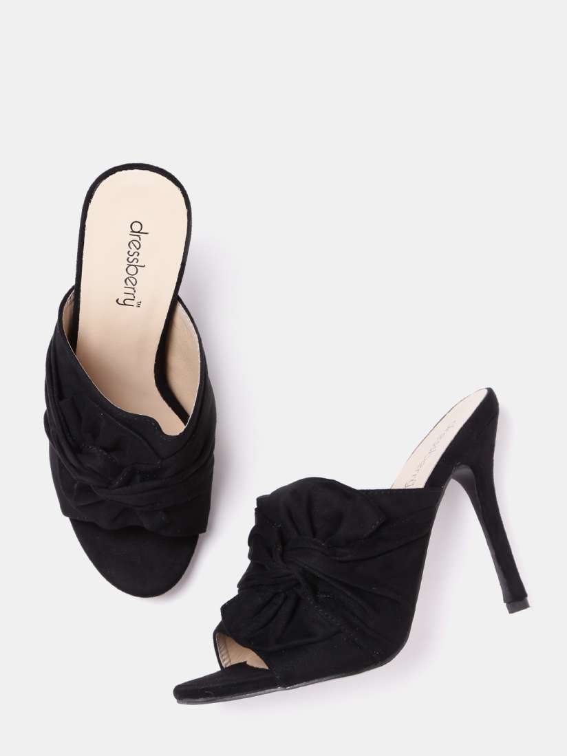 Buy DressBerry Women Black Solid Heels Heels for Women 2161821 Myntra