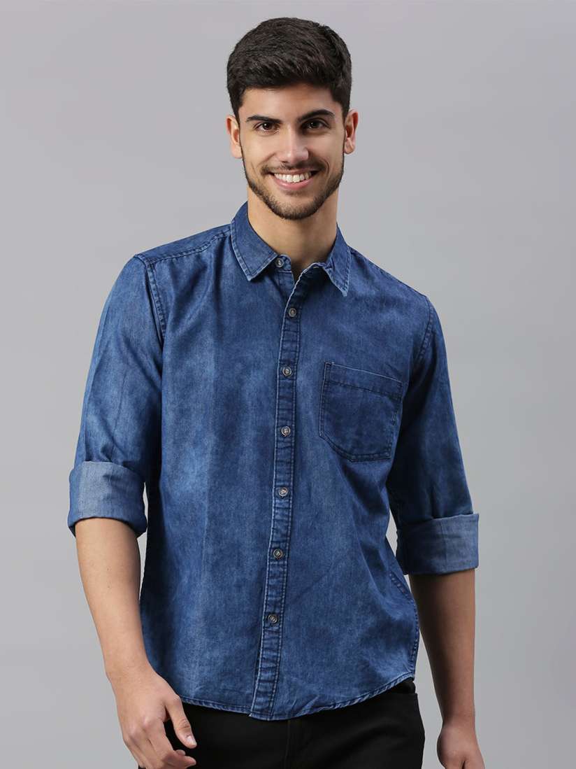 Denim shirts for men h best sale