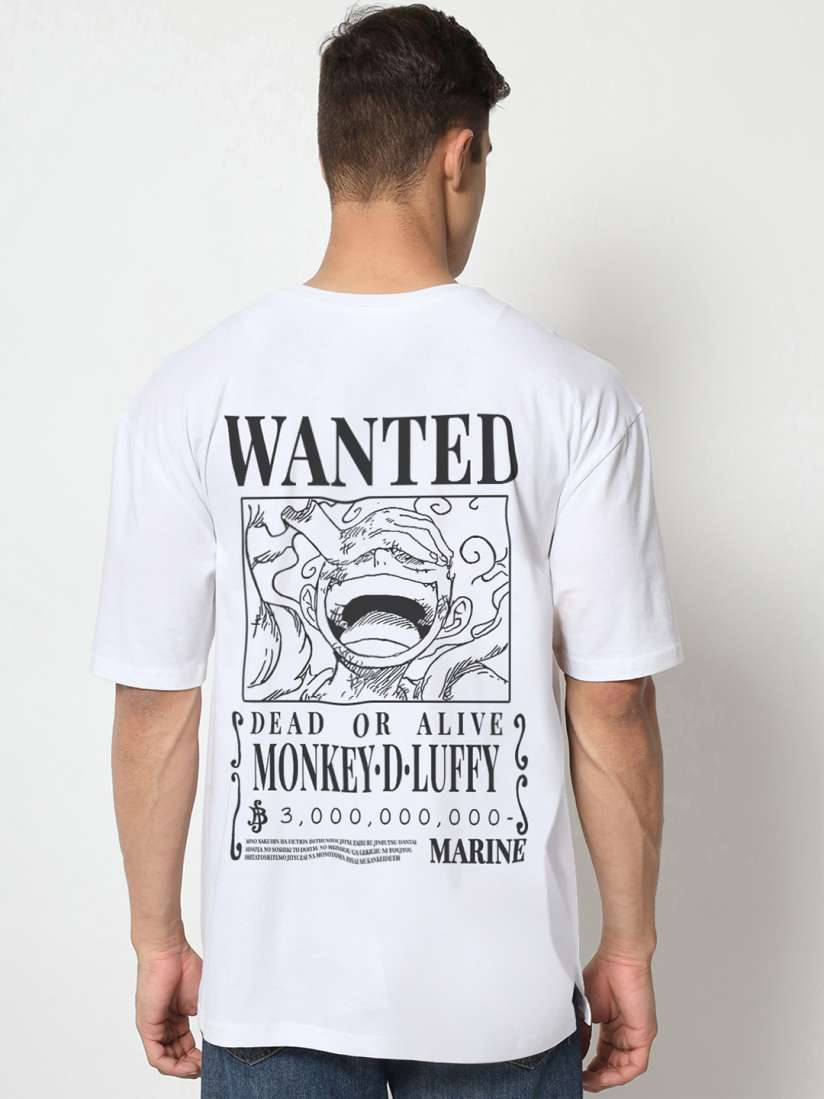 Buy COMICSENSE Men Anime One Piece Printed Drop Shoulder Sleeves Bio Finish Oversize T shirt Tshirts for Men 21624058 Myntra