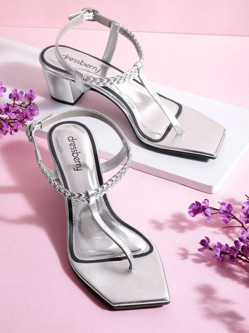 T strap block heels cheap