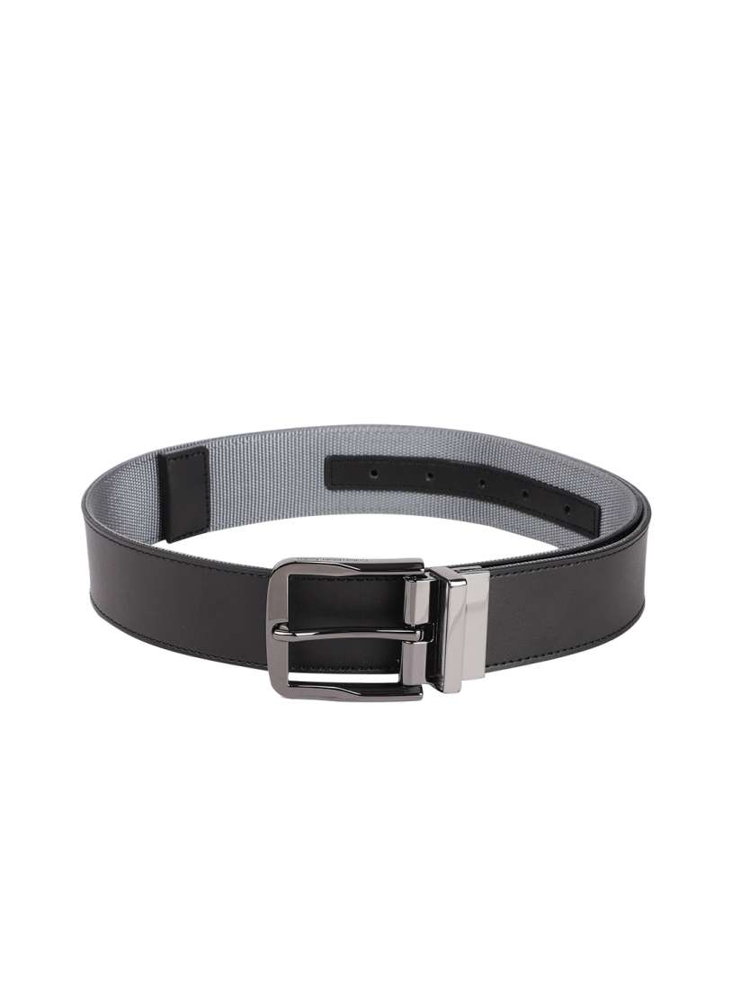 Buy Calvin Klein Men Solid Textured Leather Reversible Belt Belts for Men 21632156 Myntra