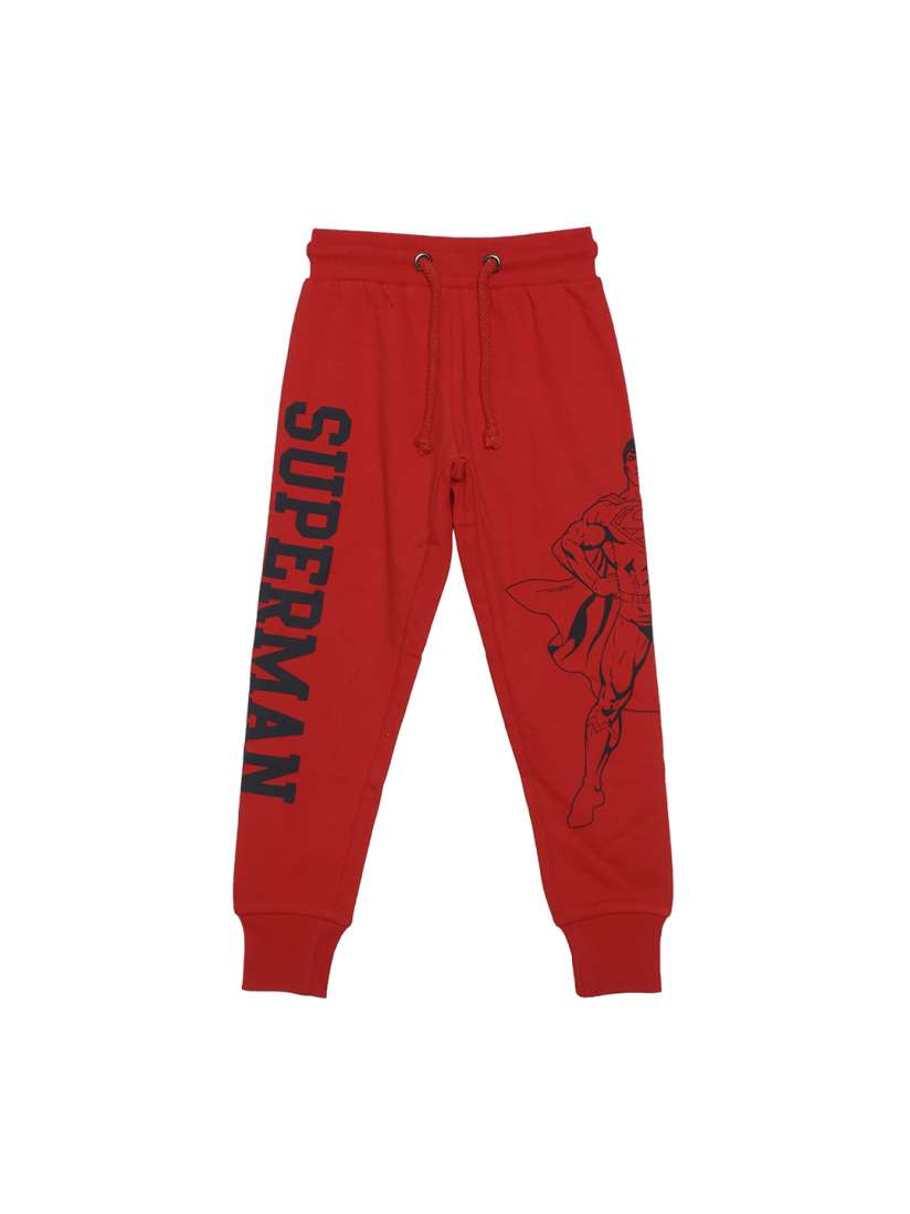 Superman track pants clearance