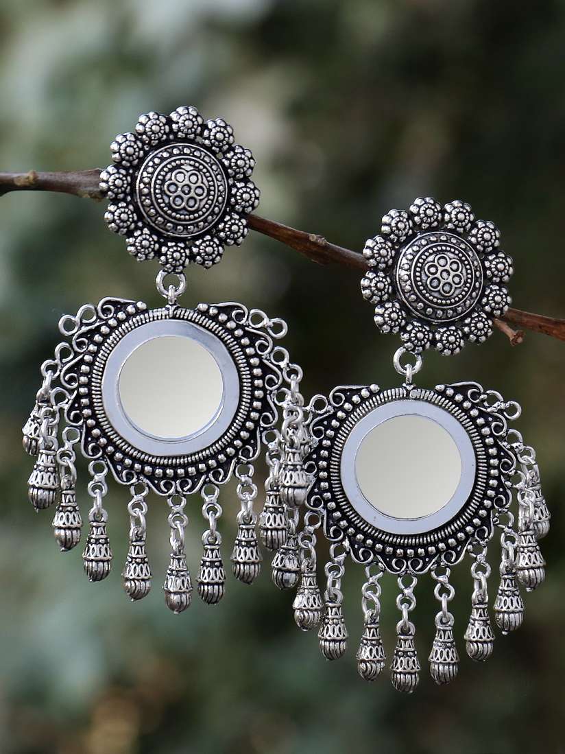Firoza oxidised earrings deals