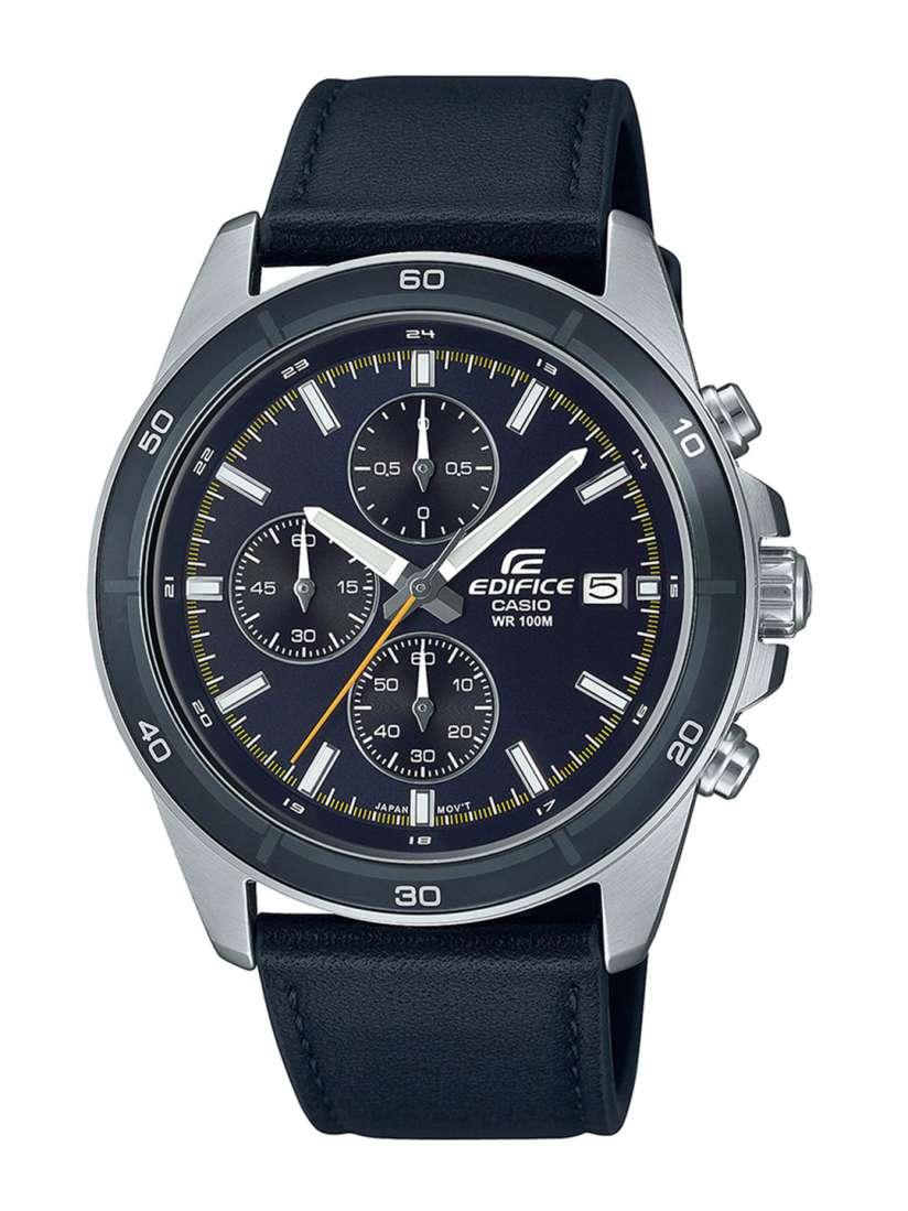 Buy CASIO Edifice Men Leather Straps Analogue Chronograph Watch ED570 EFR 526L 2CVUDF Watches for Men 21637602 Myntra