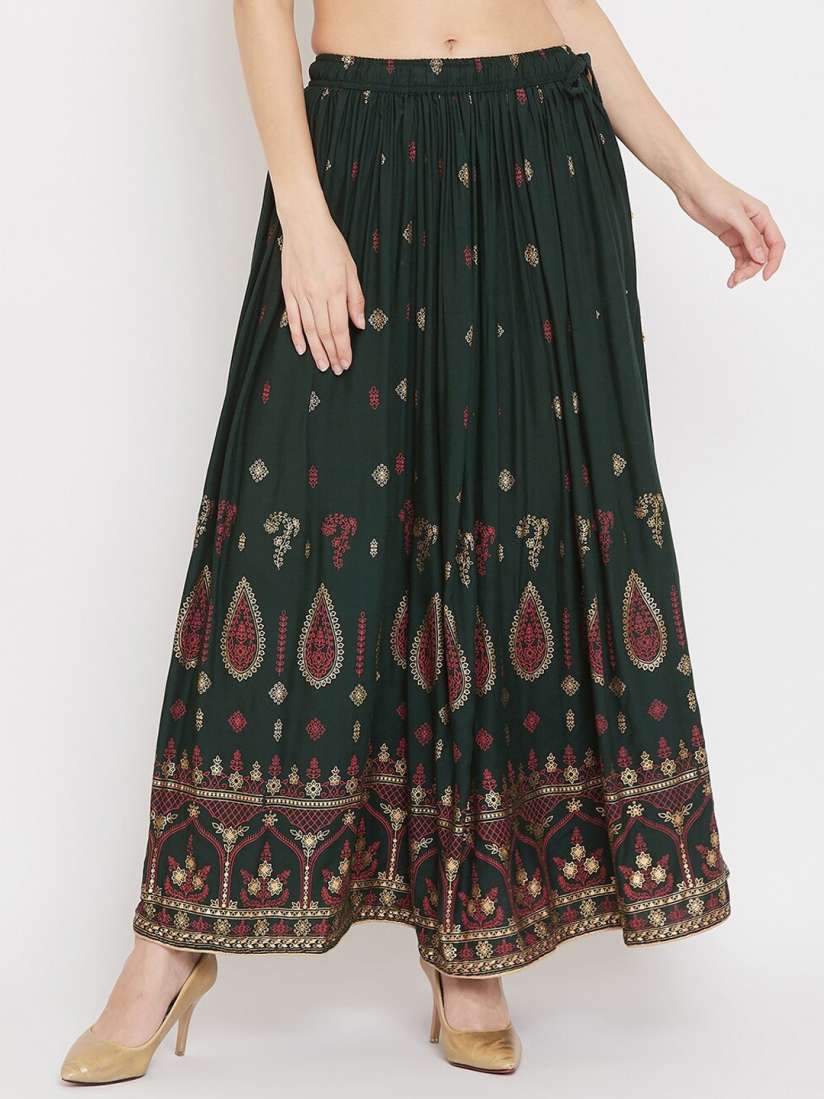 Buy Clora Creation Printed Flared Maxi Skirt Skirts for Women 21641238 Myntra
