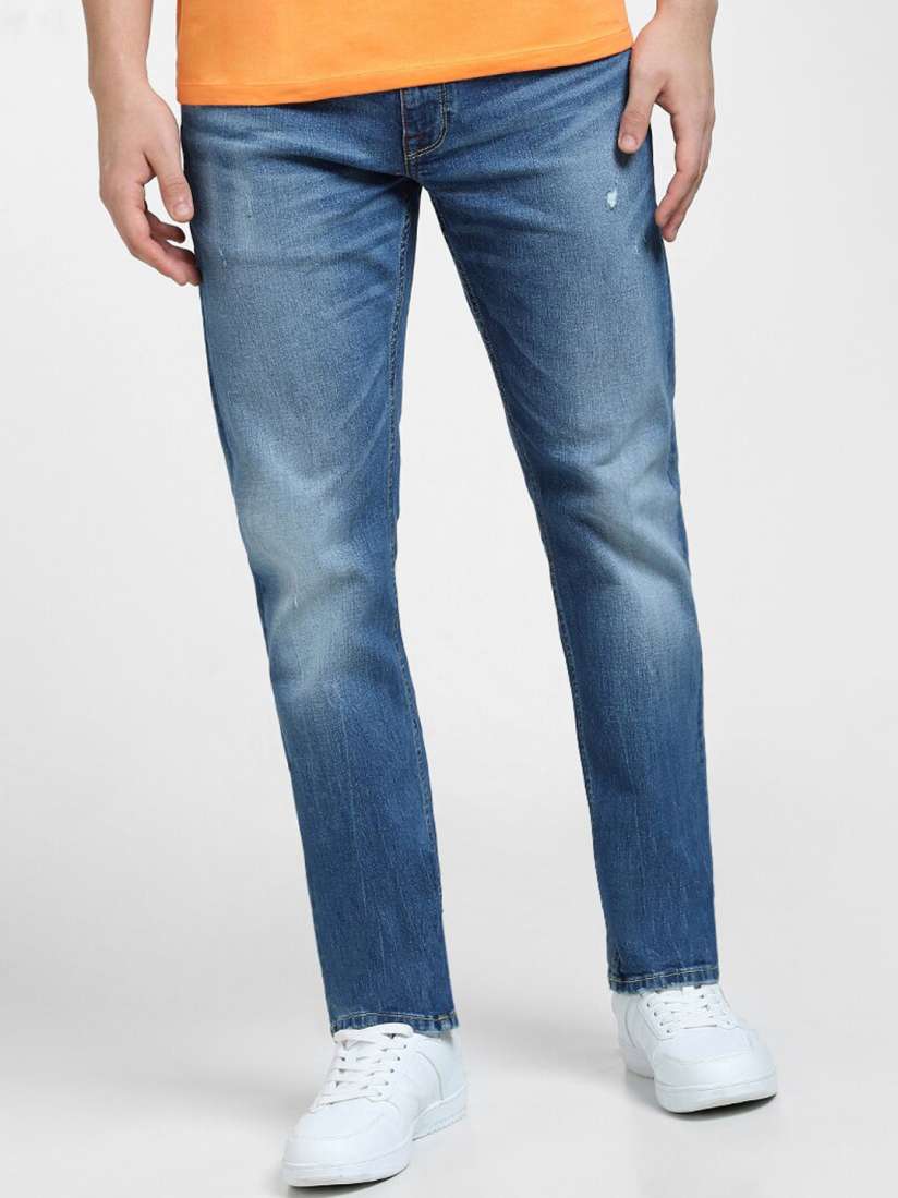 Buy Jack Jones Men Mid Rise Heavy Fade Cotton Jeans Jeans for Men 21641442 Myntra