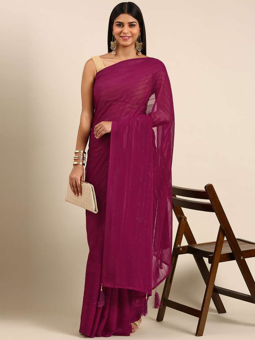 Myntra embroidered sarees 2025