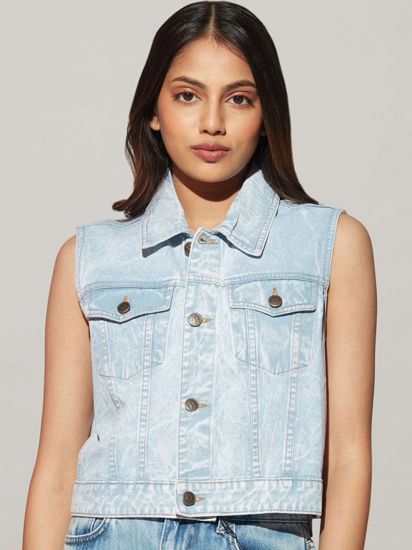 Buy 20Dresses Women Crop Denim Jacket Jackets for Women 21648162 Myntra