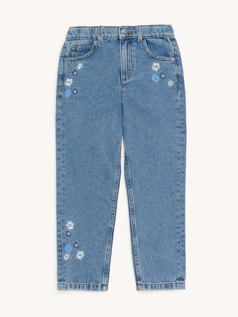 Buy Marks Spencer Girls Cotton High Rise Jeans Jeans for Girls 21649424 Myntra
