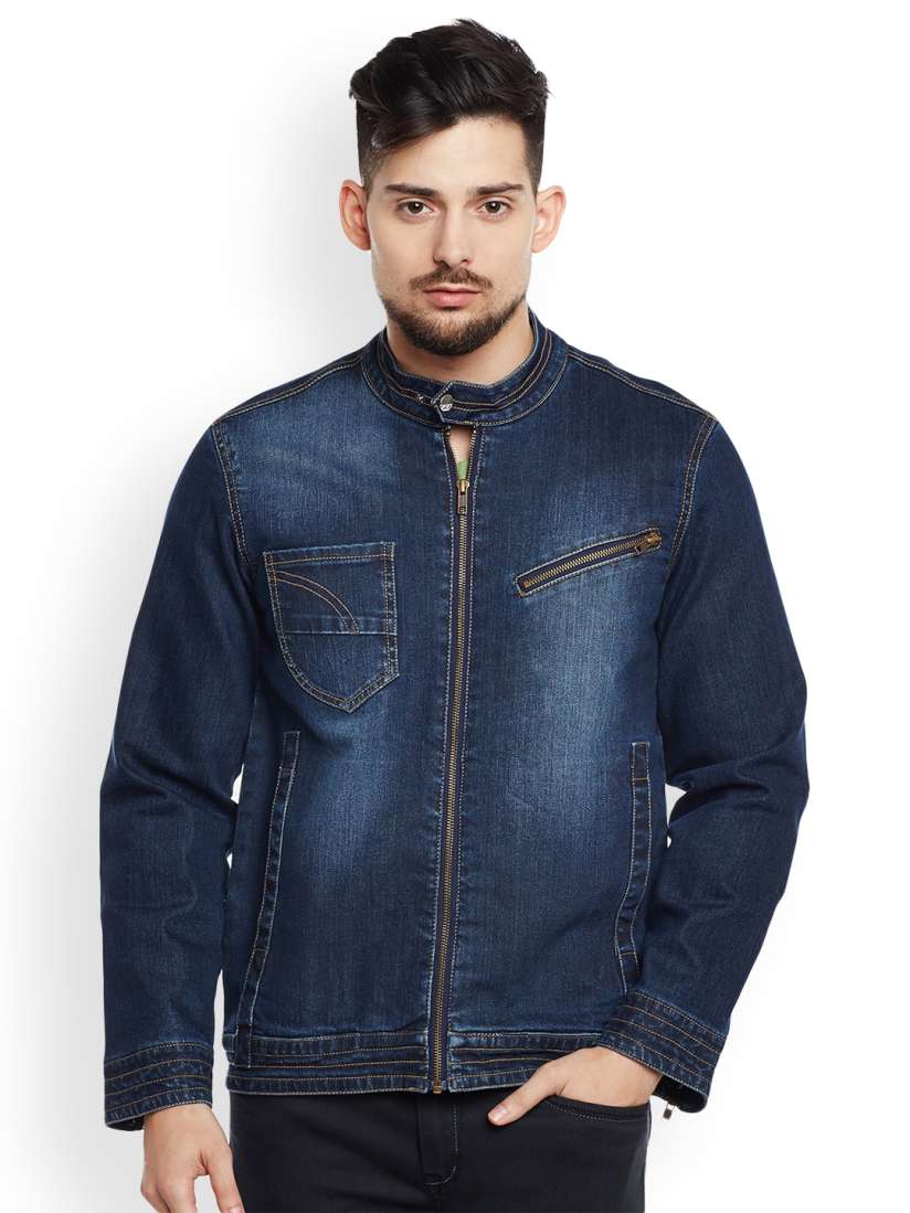 Denim jacket on myntra sale