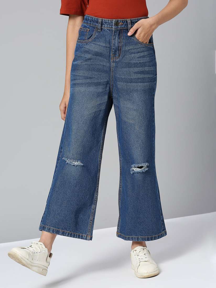 Cheap ripped jeans for girls hot sale