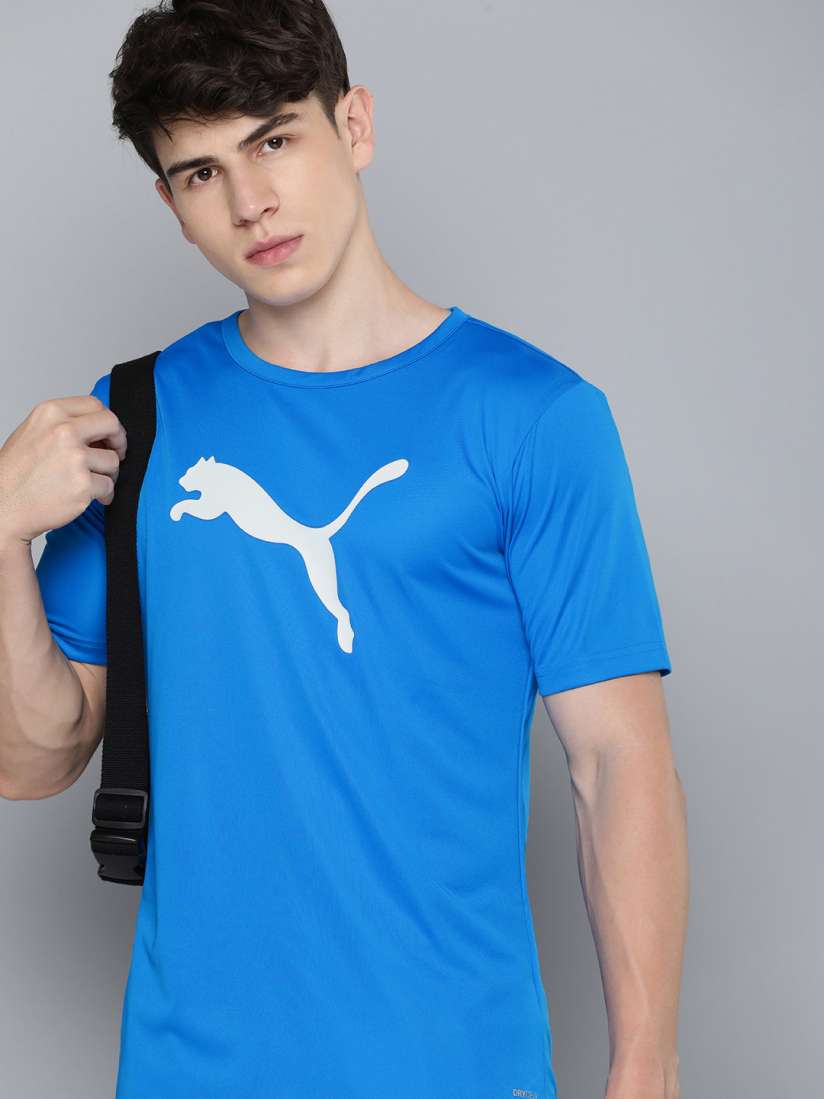 Buy Puma Men Brand Logo Printed Dry Cell Slim Fit Sports T shirt Tshirts for Men 21668332 Myntra