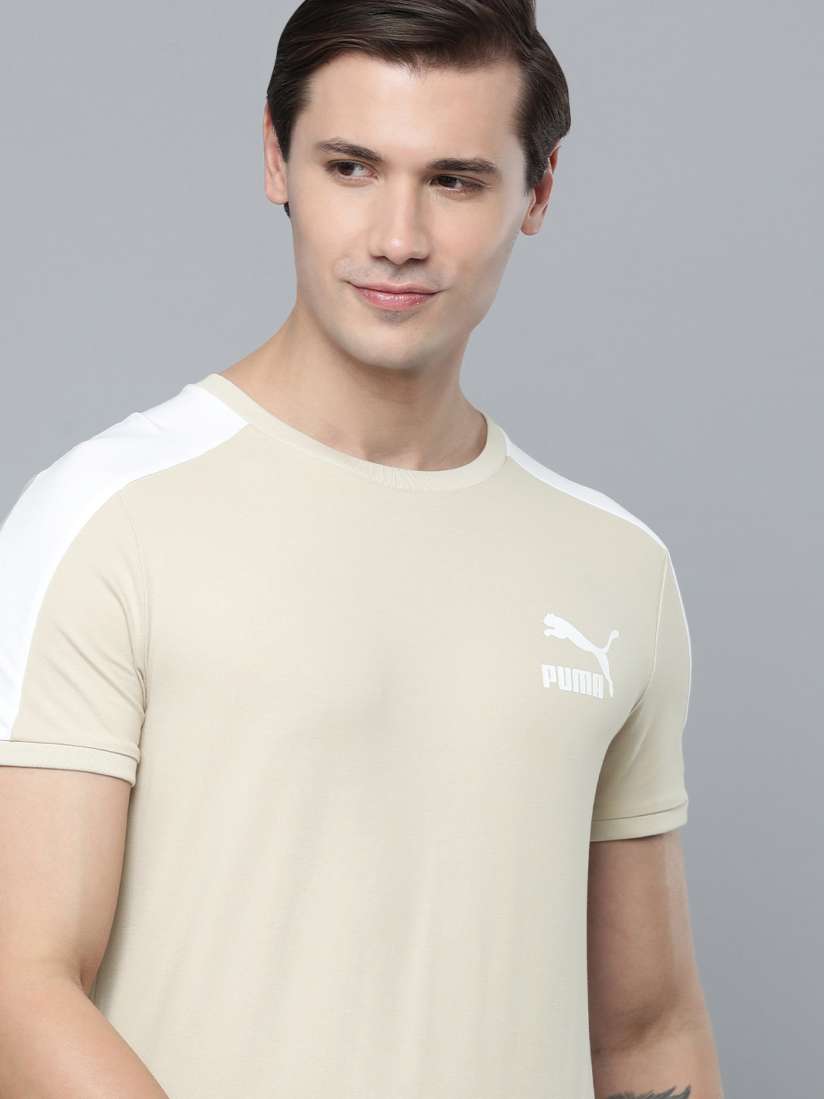 Buy Puma Men Slim Fit Round Neck T shirt Tshirts for Men 21668372 Myntra