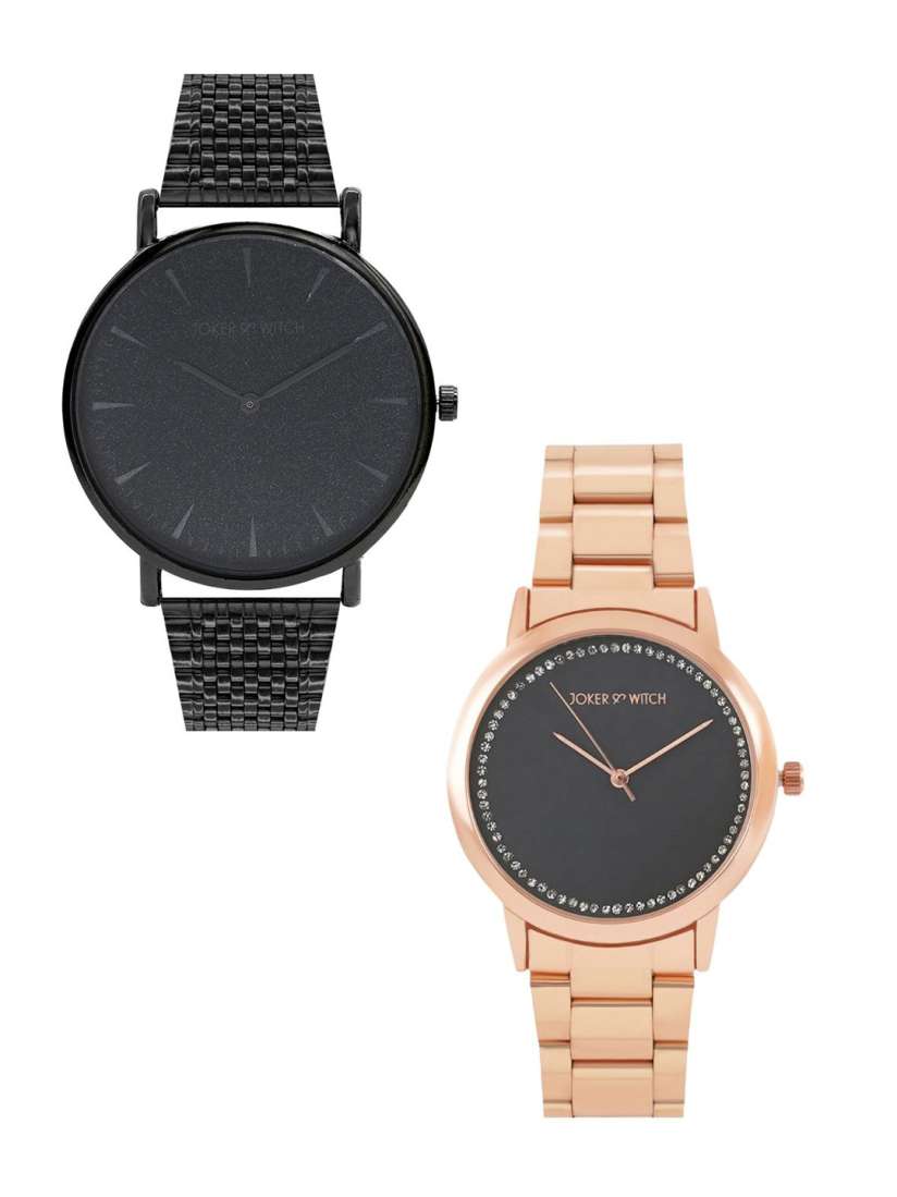 Buy JOKER WITCH Set Of 2 Fries Ketchup Analogue Couple Watches Gift Set JWCW267 Watch Gift Set for Unisex 21668928 Myntra