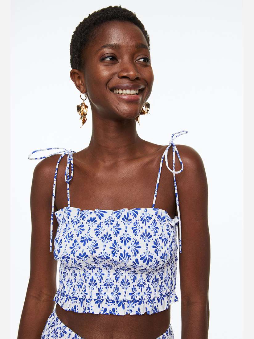 H&m smocked top clearance