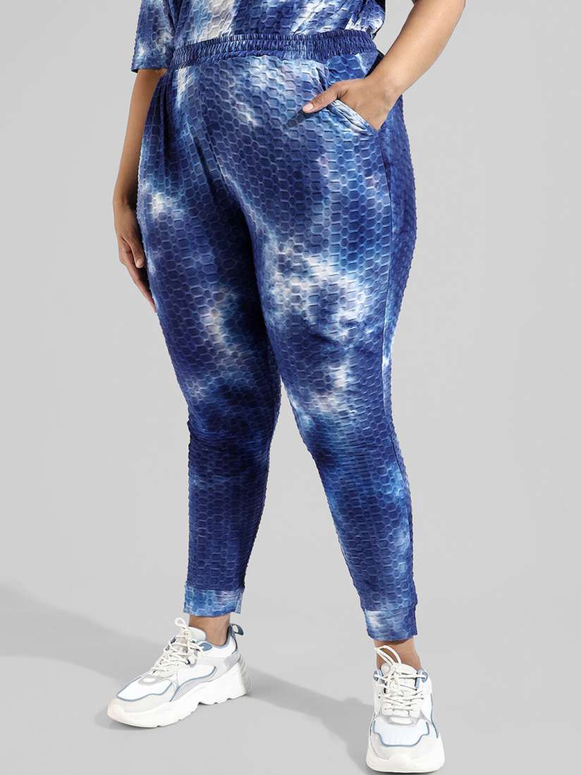 Plus size tie dye joggers set 2025
