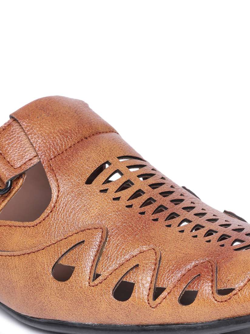 Buy Sir Corbett Men Tan Brown Shoe Style Sandals Sandals for Men 2168458 Myntra