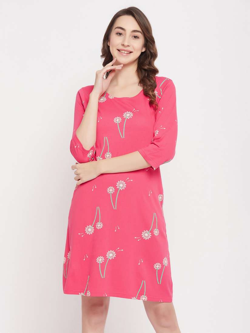 Buy Clovia Printed Short Night Dress Nightdress for Women 21686432 Myntra