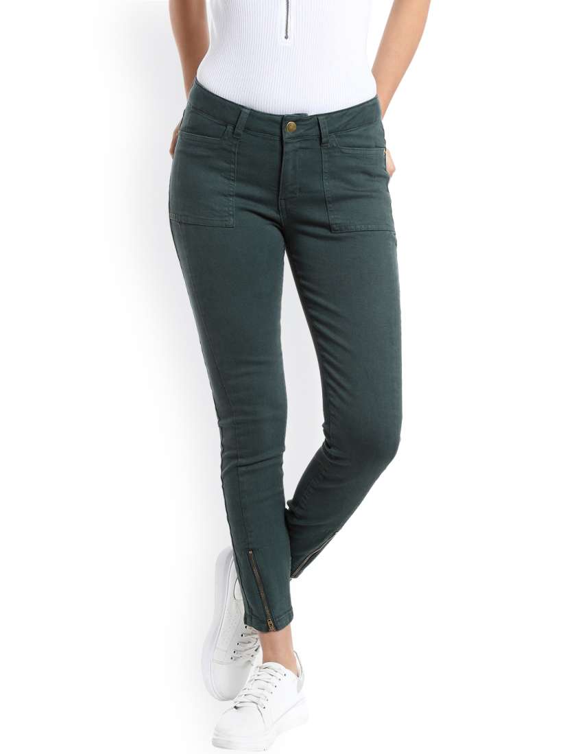 Buy Vero Moda Women Green Regular Fit Mid Rise Clean Look Stretchable Jeans Jeans for Women 2169408 Myntra