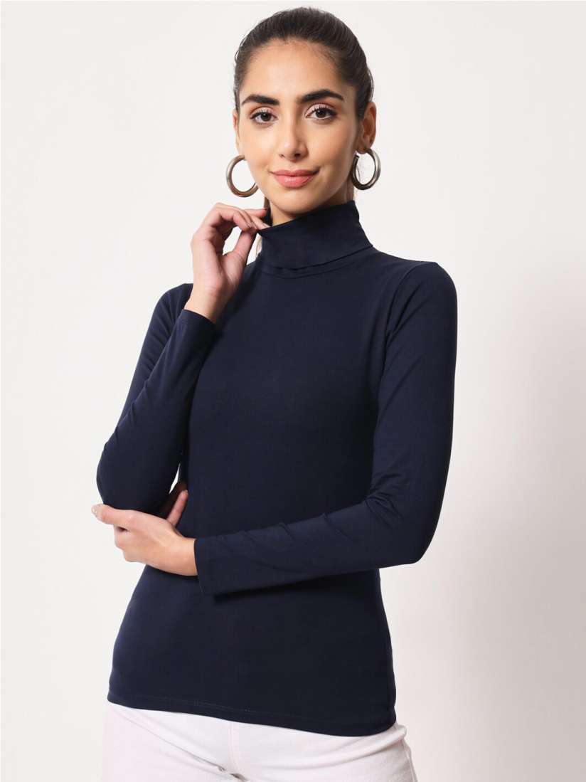 Turtle neck tops myntra hotsell