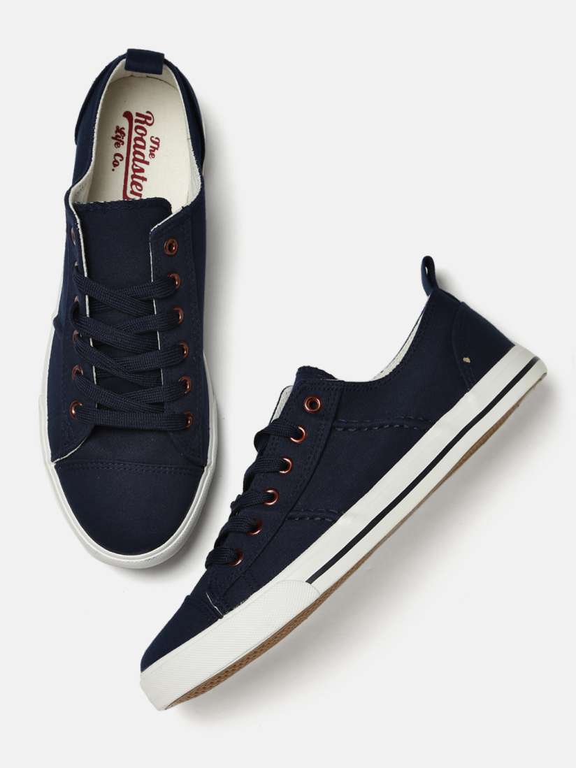 Roadster men navy blue sneakers sales