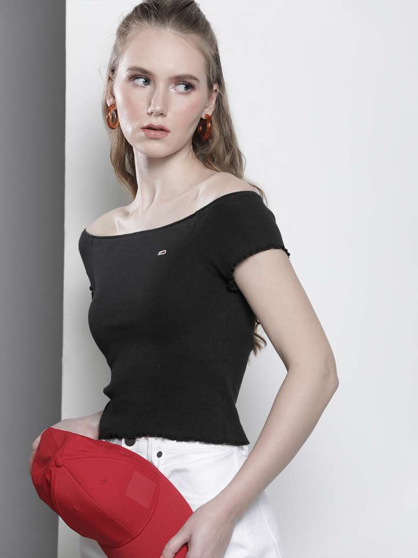 Tommy hilfiger off shoulder top clearance