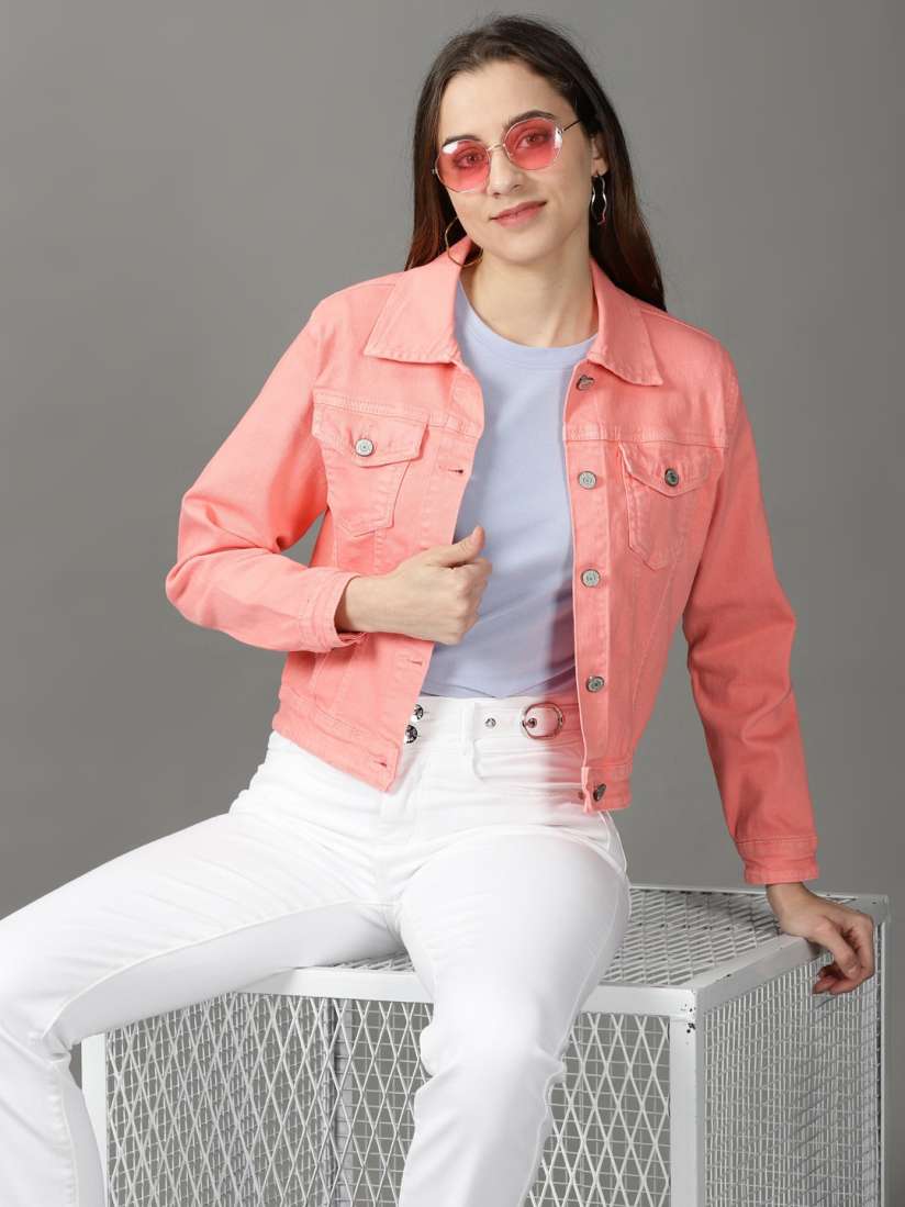 Myntra denim jacket clearance