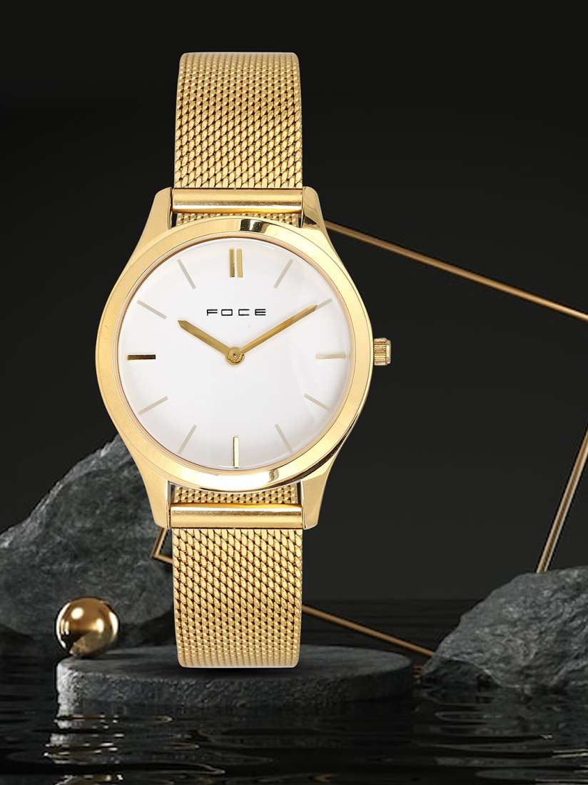 Buy FOCE Women Stainless Steel Bracelet Style Straps Analogue Watch FL 1476YZ02 WH Watches for Women 21711318 Myntra