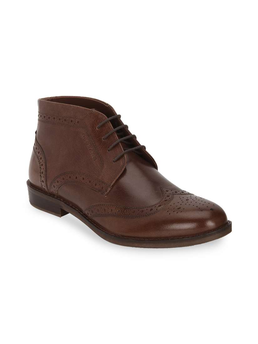 Buy Red Tape Men Tan Brown Leather Formal Chukka Boots Boots for Men 2171479 Myntra