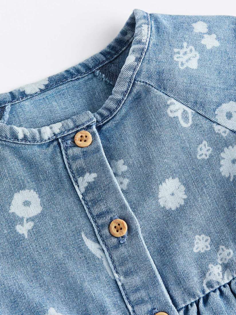 Buy H M Infant Girls Denim Romper Suit Jumpsuit for Girls 21717102 Myntra