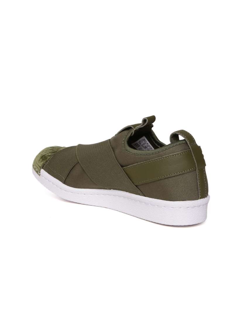 Superstar slip on skinniest women Green